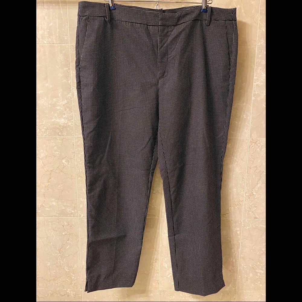 Zara Black and White Check Trousers